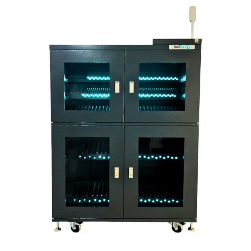 防湿庫付きスマートリールラック